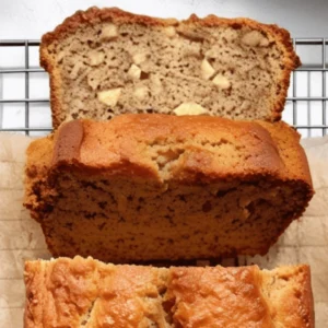 Cottage Cheese Banana Bread slices
