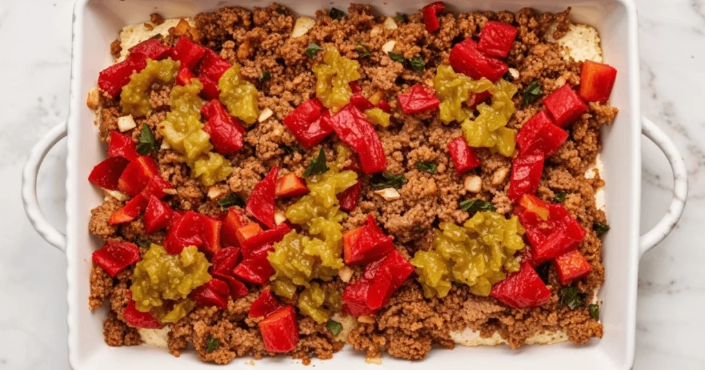 the second step of cattle drive casserole 