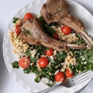 Lamb Chops with Salad