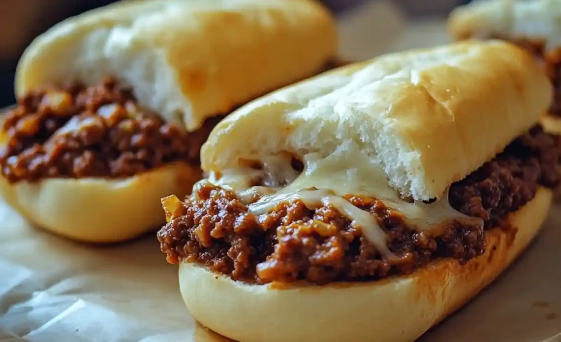 Cheesy Garlic Bread Sloppy Joes