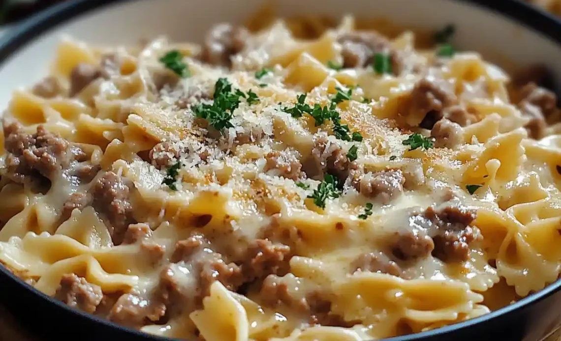 Creamy Parmesan Garlic Beef
