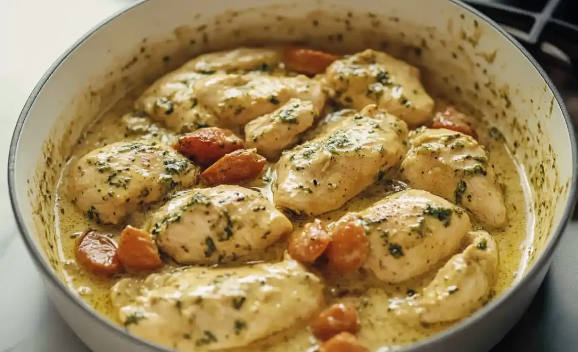 Creamy Pesto Chicken recipe