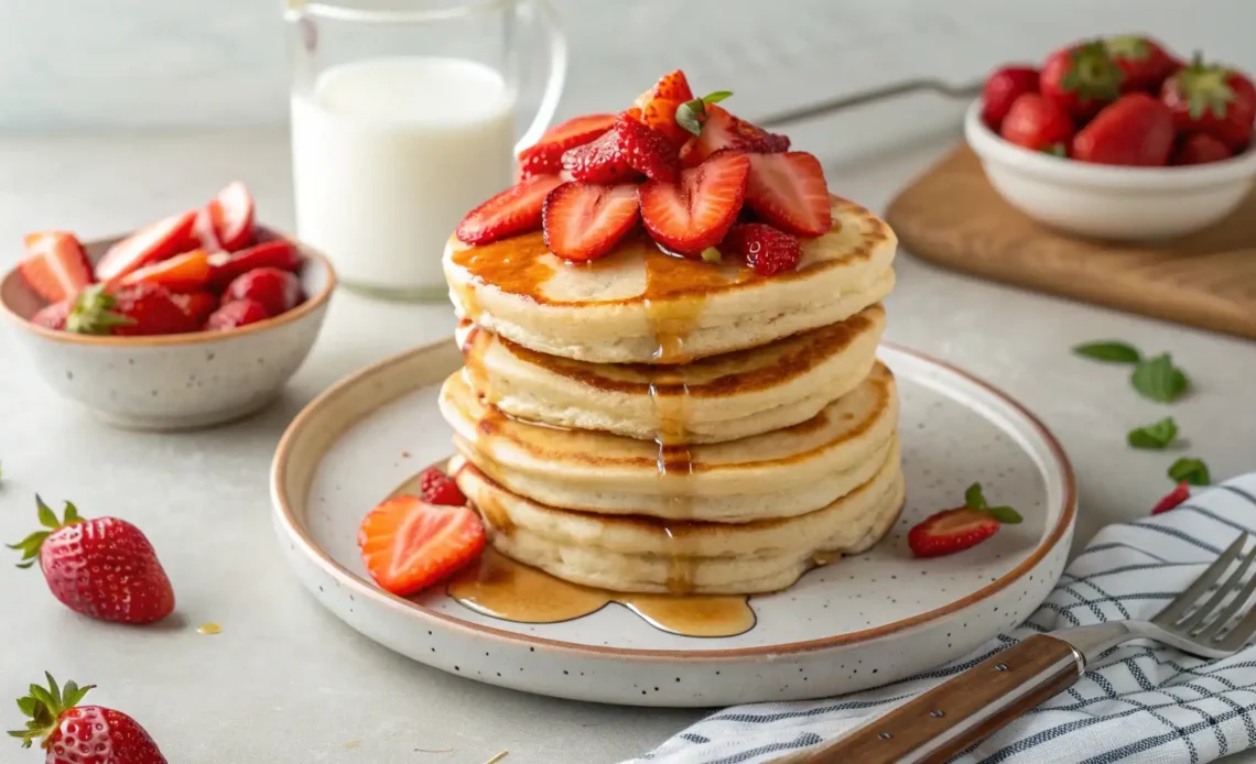 Easy Strawberry Pancakes Recipe