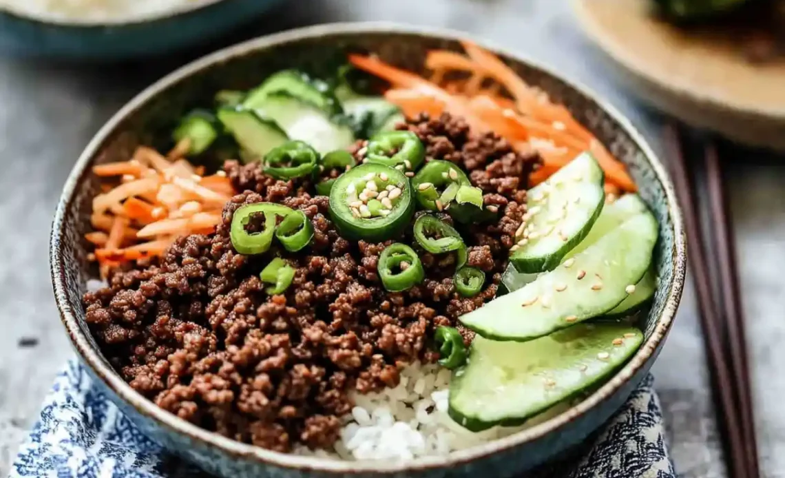 Korean Ground Beef Bowls