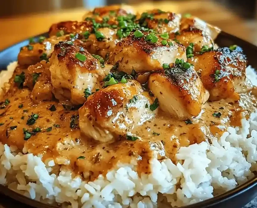 Smothered Chicken and Rice