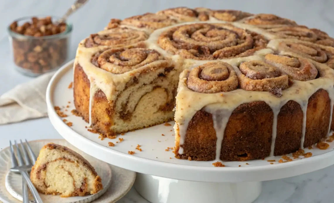 cinnamon roll cake