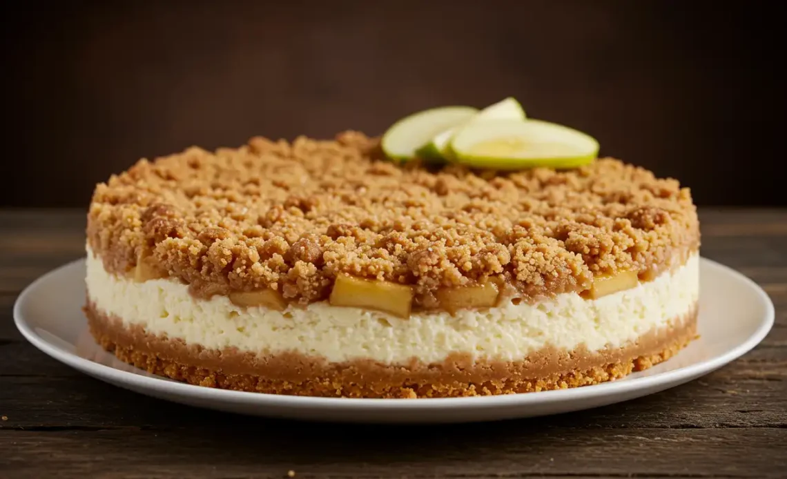 Apple Crumble Cheesecake