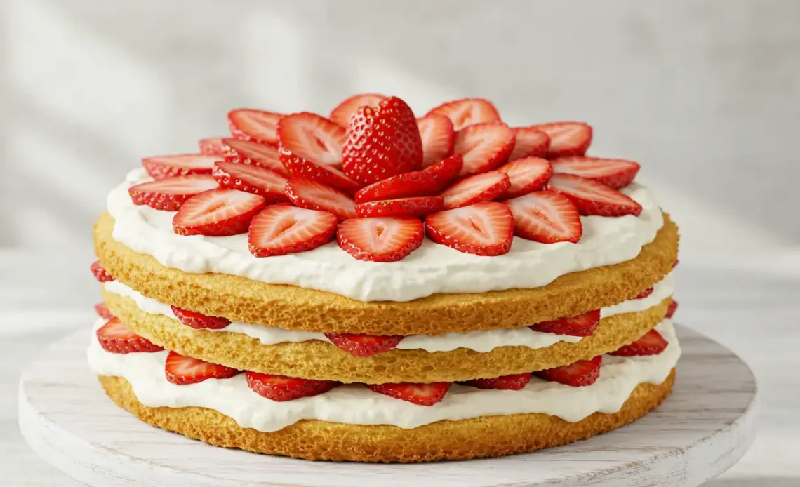 Strawberry Tres Leches cake