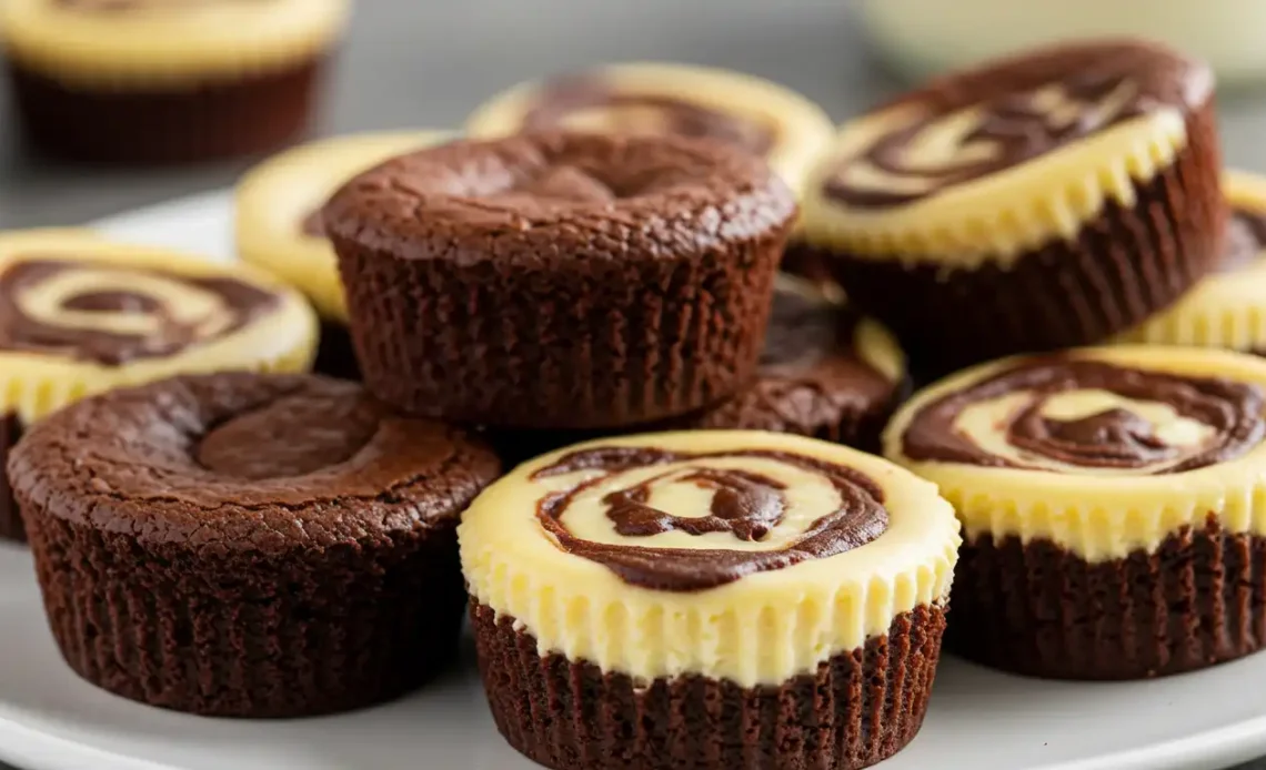 Brownie Cheesecake Bites