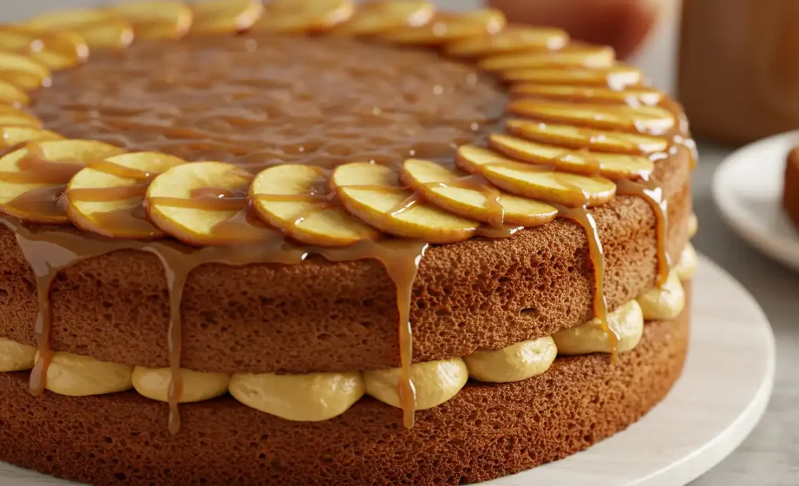 caramel apple cake