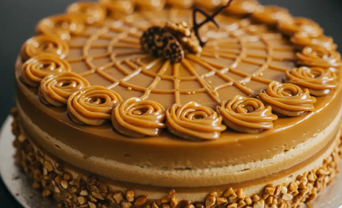 caramel cake decoration