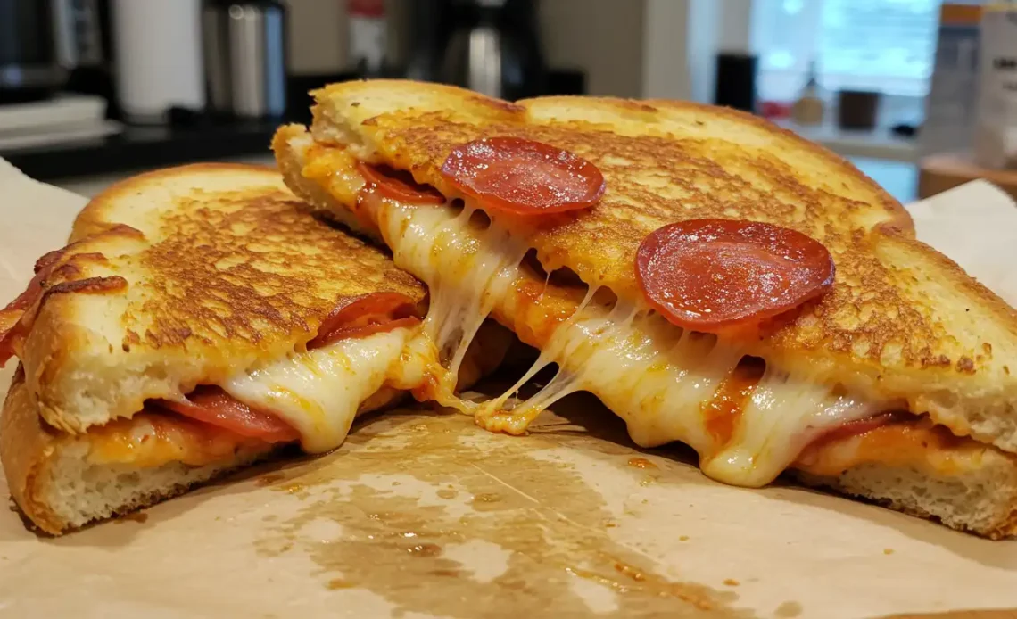 pepperoni pizza grilled cheese