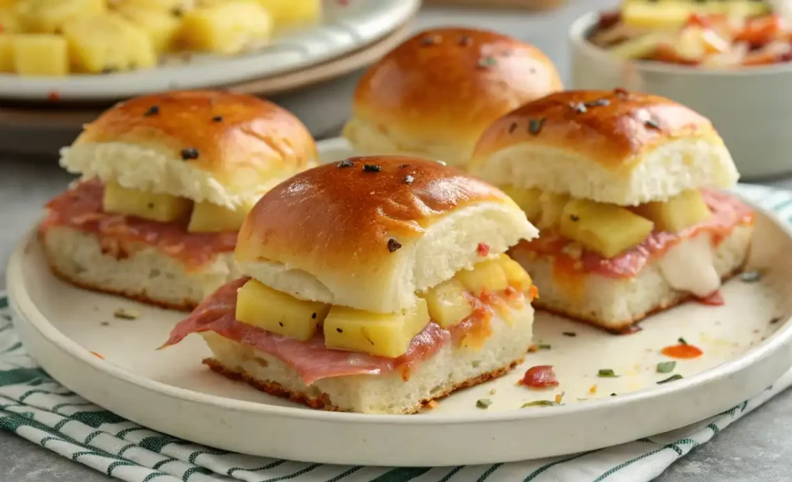 pizza sliders hawaiian rolls