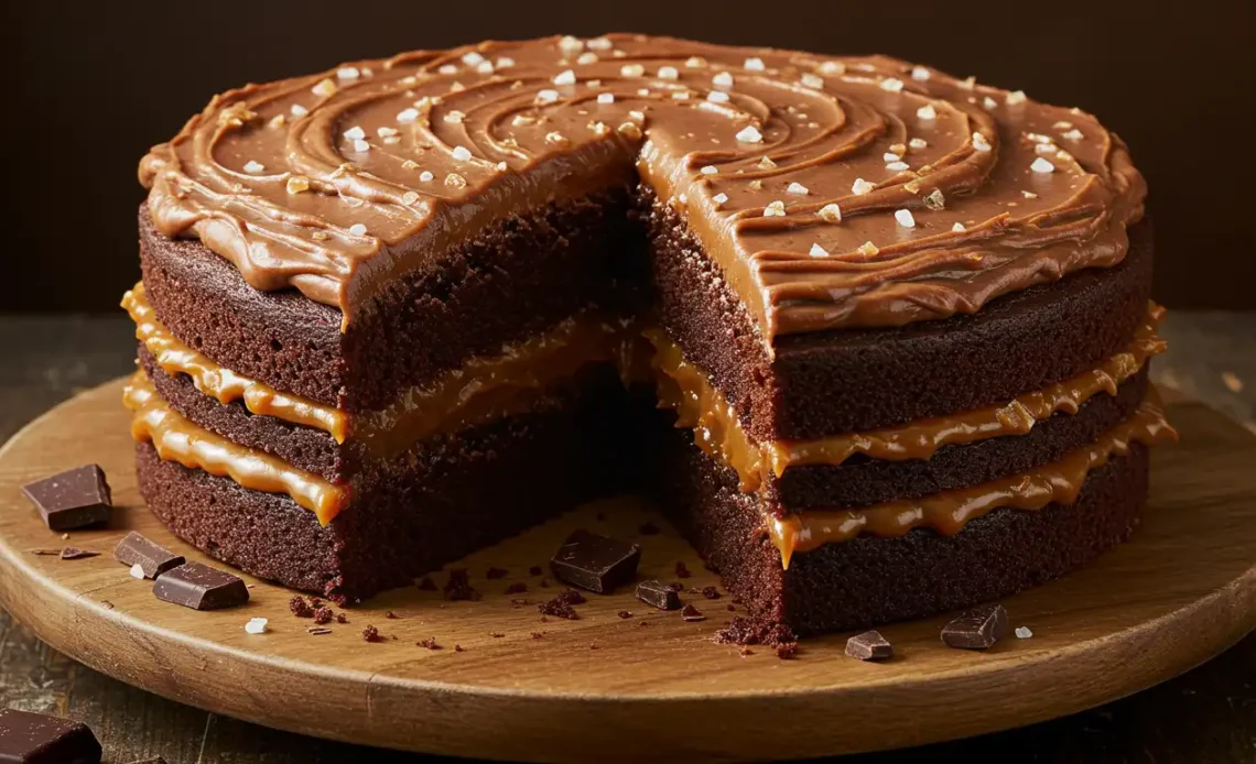 salted caramel chocolate cake