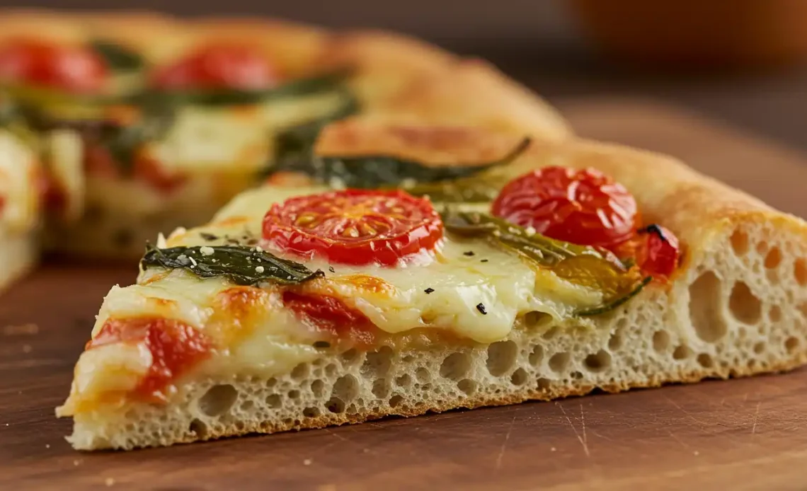 sourdough focaccia pizza