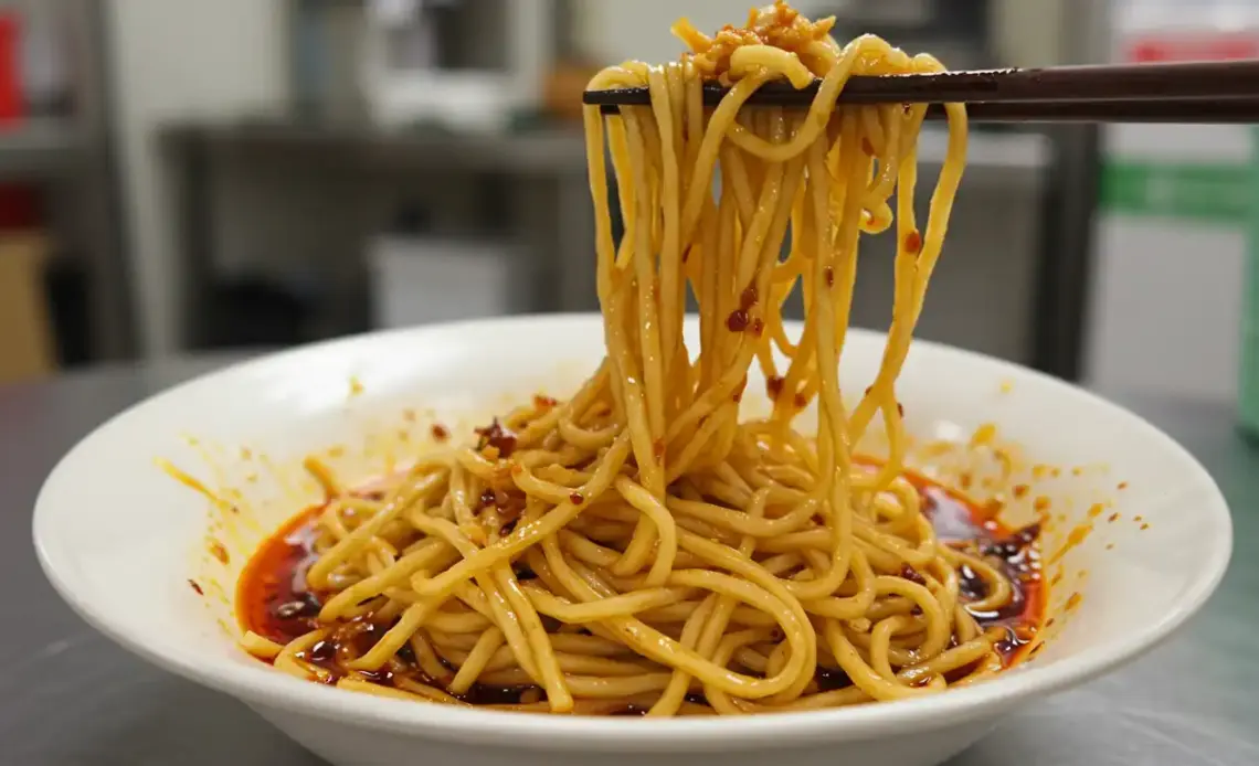 Spicy Garlic Chili Oil Noodles Recipe