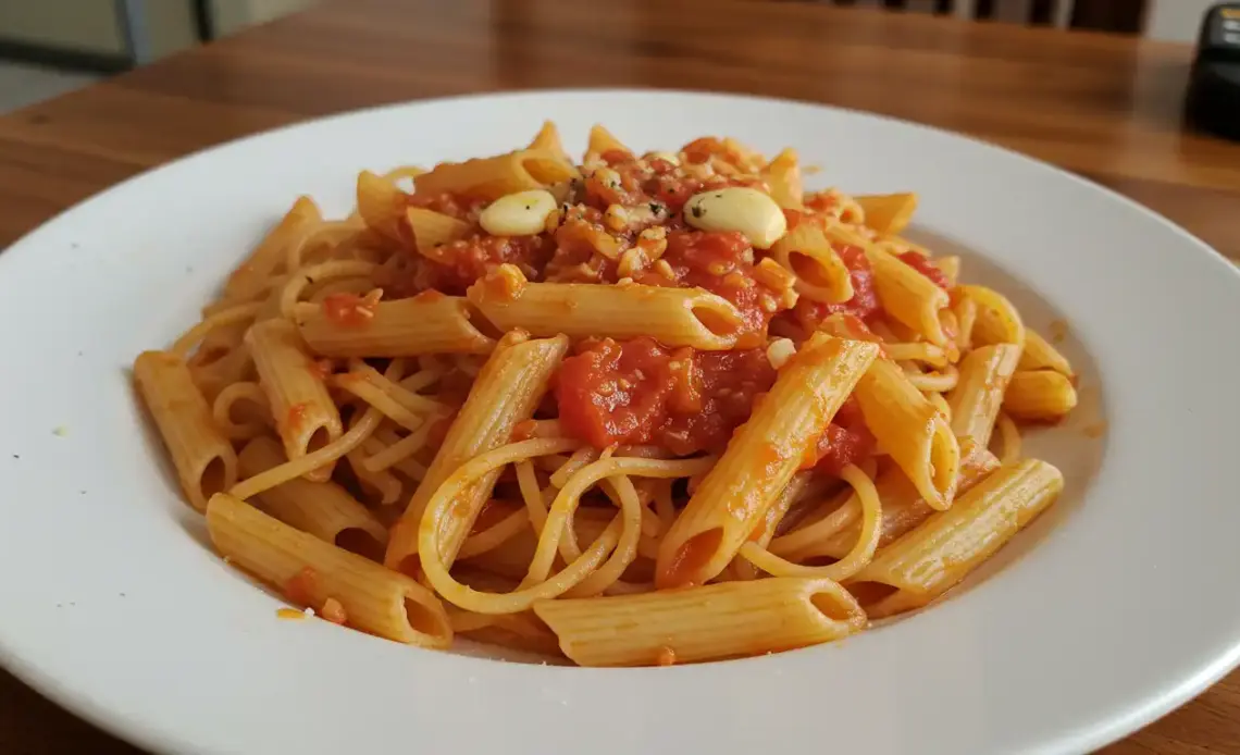 garlic tomato pasta