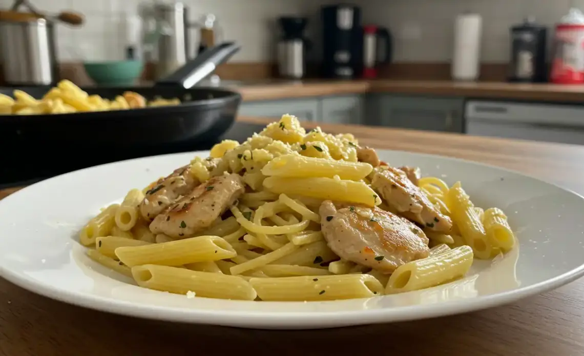 lemon garlic chicken pasta