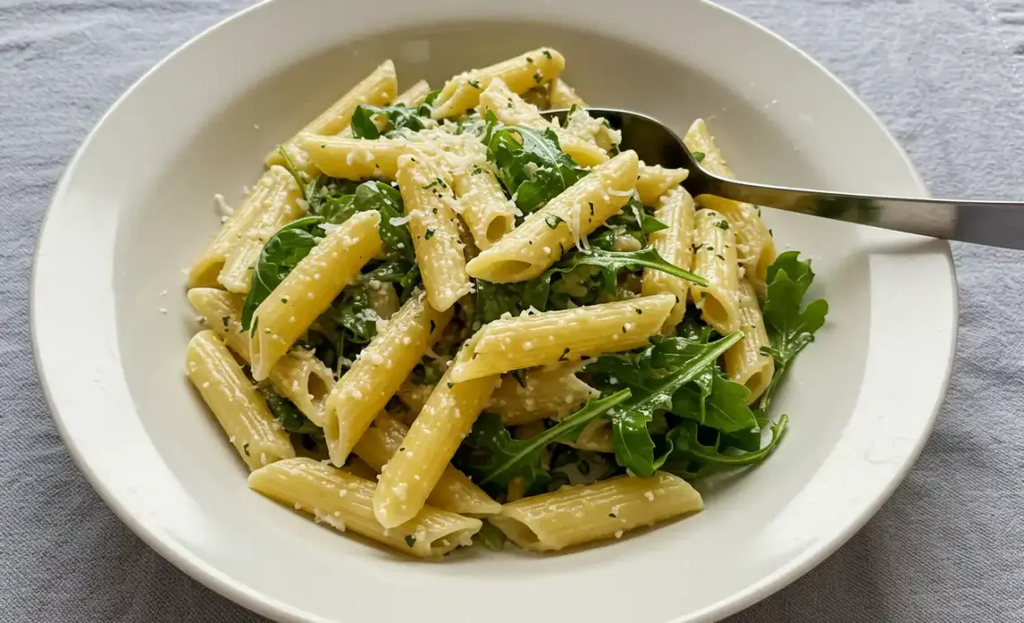 lemon ricotta pasta with arugula