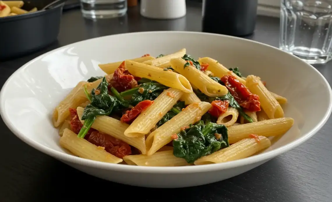 spinach sundried tomato pasta