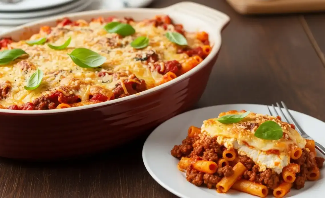 Baked Ziti With Ground Beef