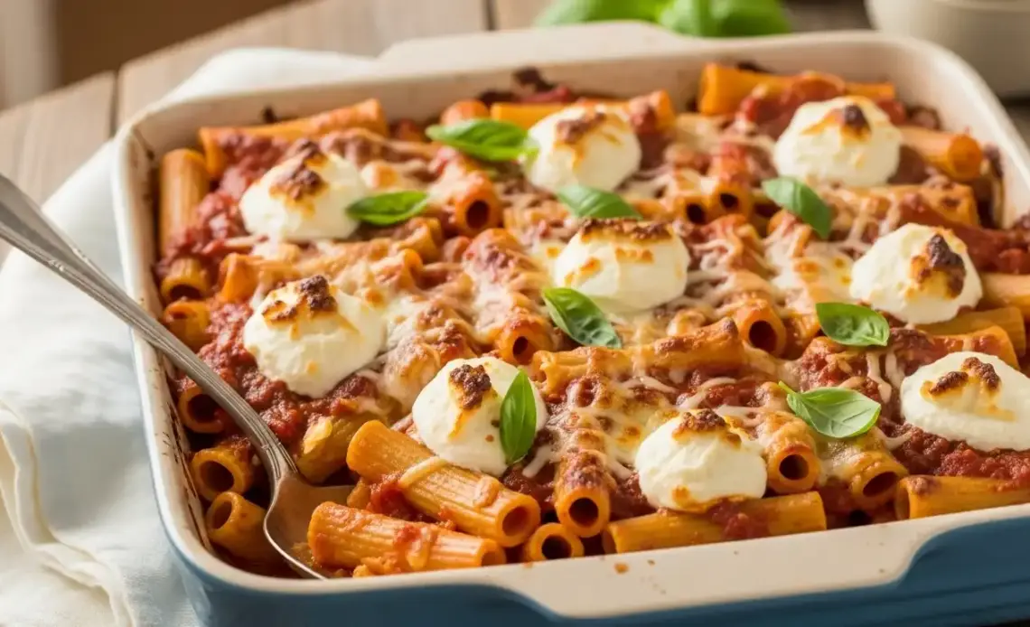 Baked Ziti with Ricotta