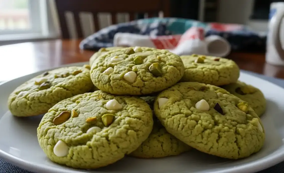 Pistachio Pudding Cookies