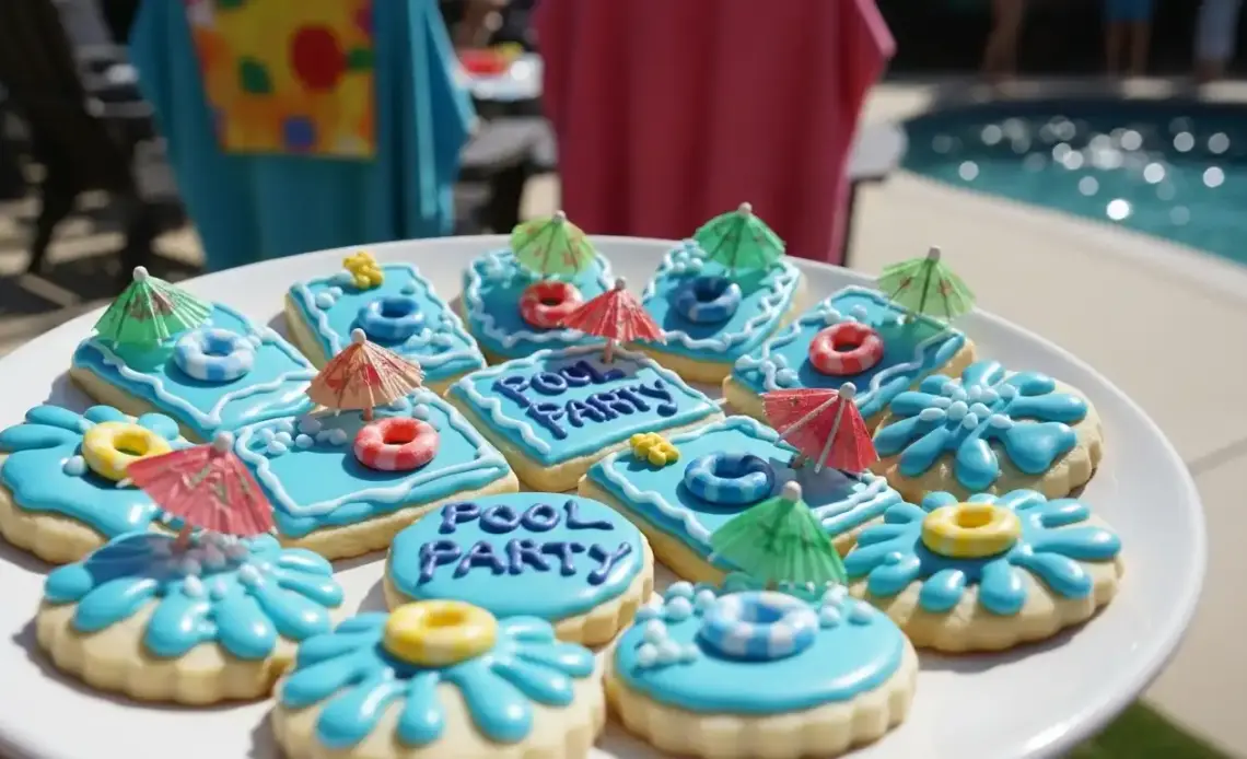 Pool Party Creamsicle Cookie