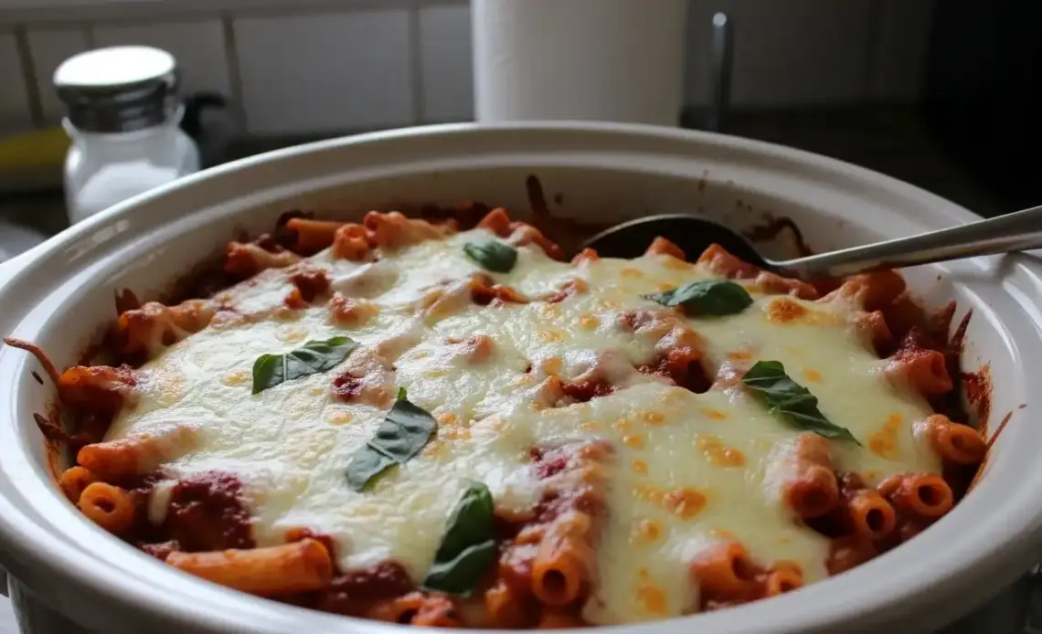 Slow Cooker Baked Ziti